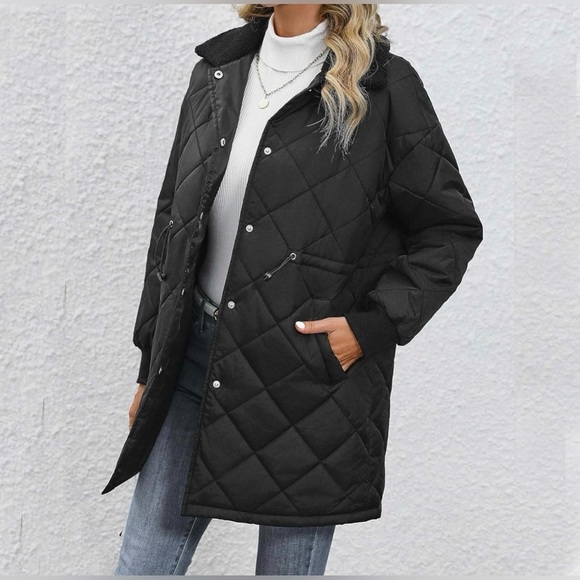 Amazon Simple Black Quilted Light Coat - XXL - Picture 11 of 11